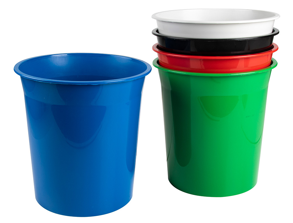 CESTO PLASTICO Q-CONNECT PRETO OPACO 13 LITROS