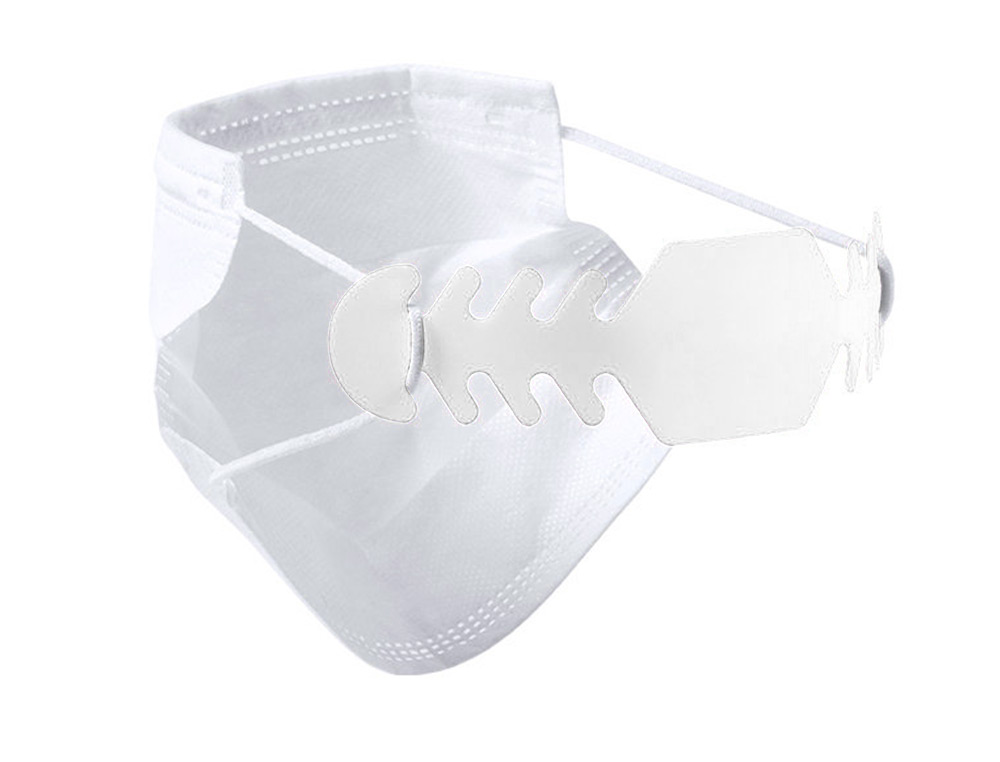 AJUSTADOR MASCARA SILICONE FLEXIVEL 3 POSICOES DE AJUSTE COR BRANCO 19,4X1,80 CM