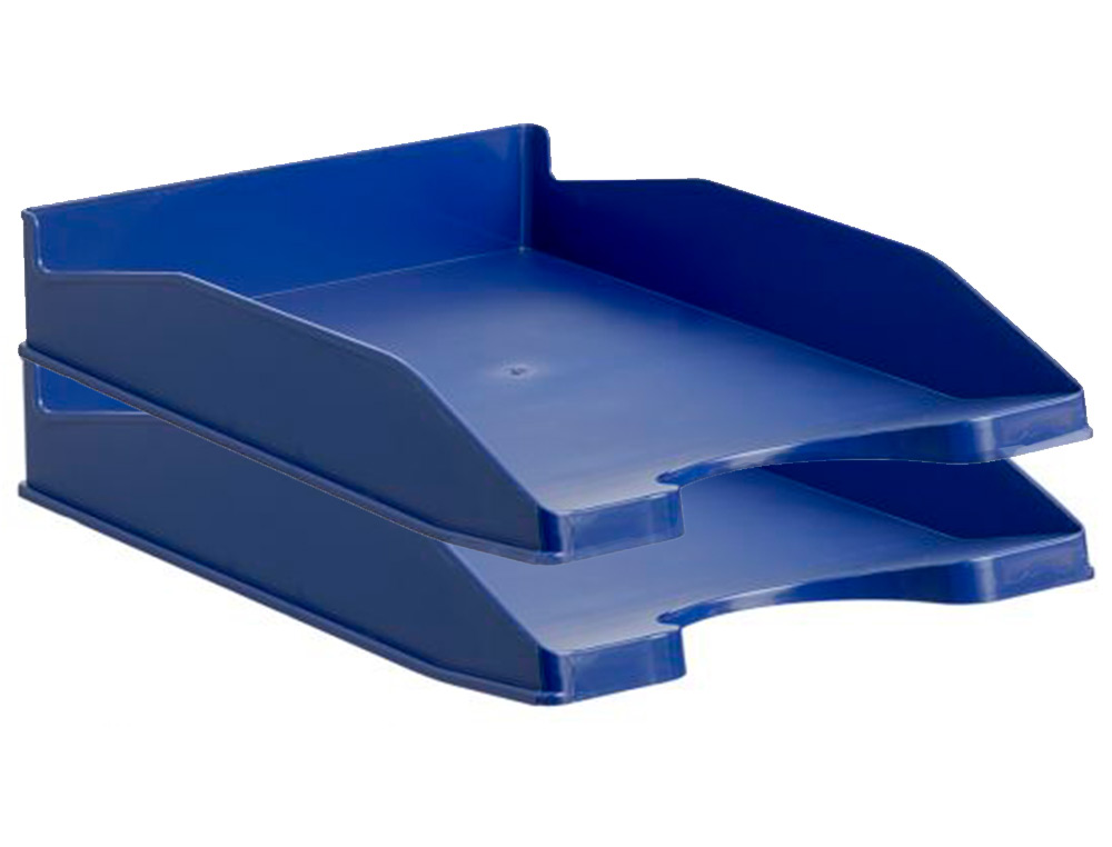 TABULEIRO DE SECRETARIA ARCHIVO 2000 ANTIMICROBIANA SANITIZED PLASTICO AZUL EMPILHAVEL 3 POSICOES PARA FORMATOS DIN A4 E