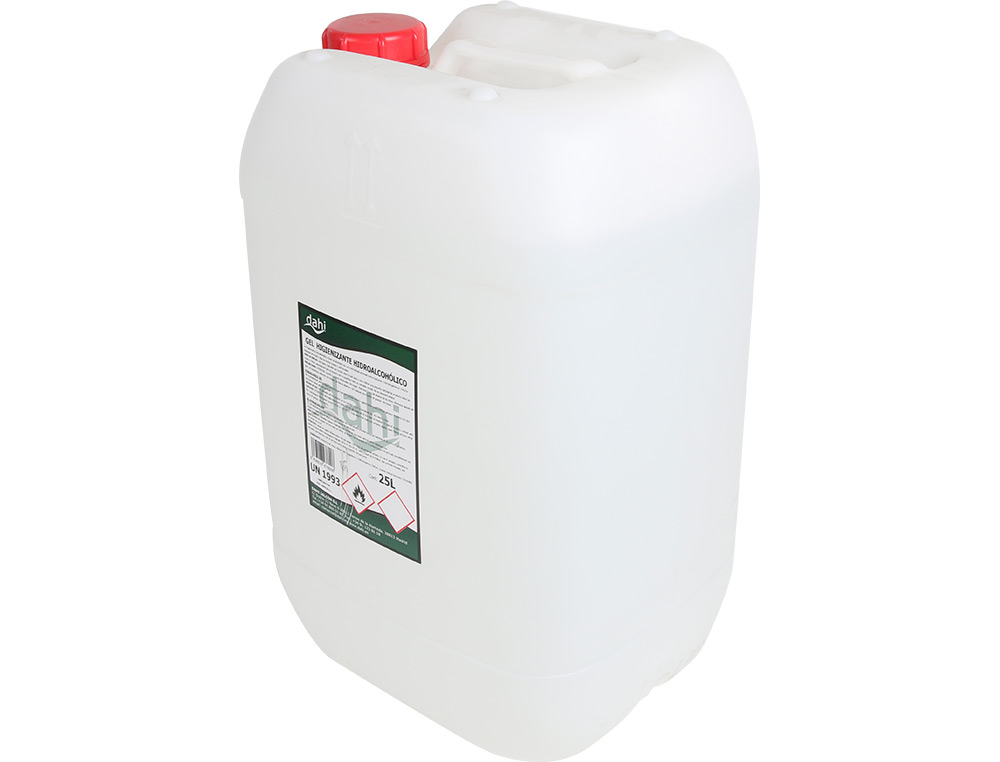 GEL HIDROALCOOLICO DAHI HIGIENIZANTE PARA MAOS GARRAFA DE 25 LITROS
