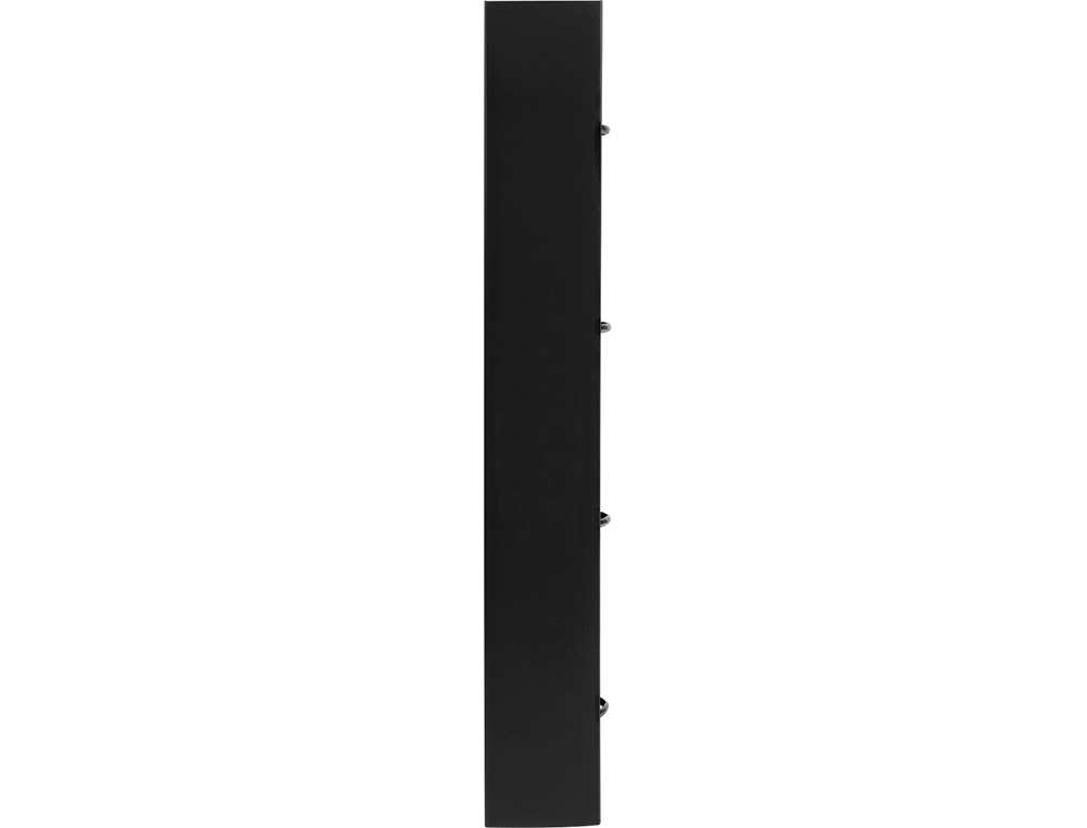 PASTA LIDERPAPEL COM RECARGA POLIPROPILENO DIN A4 4 ANEIS 25MM QUADRICULA 5MM PRETO OPACO