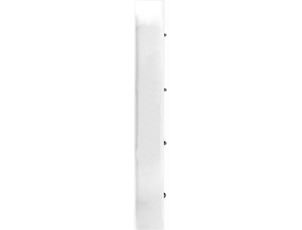 PASTA LIDERPAPEL COM RECARGA POLIPROPILENO DIN A4 4 ANEIS 25MM QUADRICULA 5MM TRANSPARENTE
