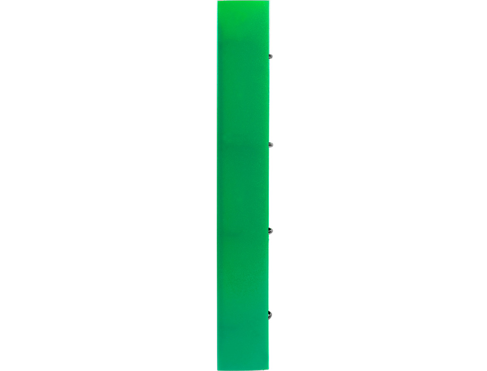 PASTA LIDERPAPEL COM RECARGA POLIPROPILENO DIN A4 4 ANEIS 25MM QUADRICULA 5MM VERDE TRANSLUCIDO