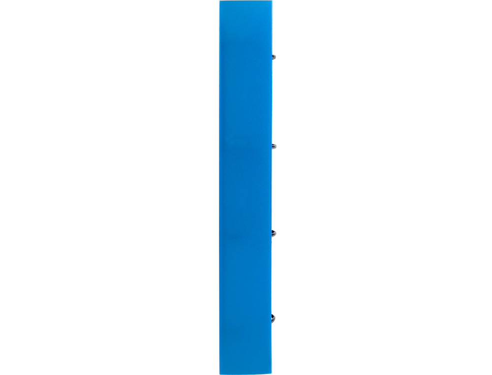 PASTA LIDERPAPEL COM RECARGA POLIPROPILENO DIN A4 4 ANEIS 40MM QUADRICULA 5MM AZUL TRANSLUCIDO