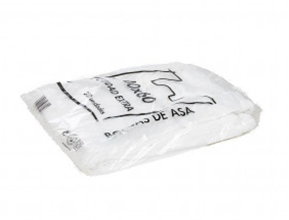 BOLSA RECICLADA 70% BRANCA 50 MC 48X60 CM APTA LEGISLACAO DE BOLSAS 2021