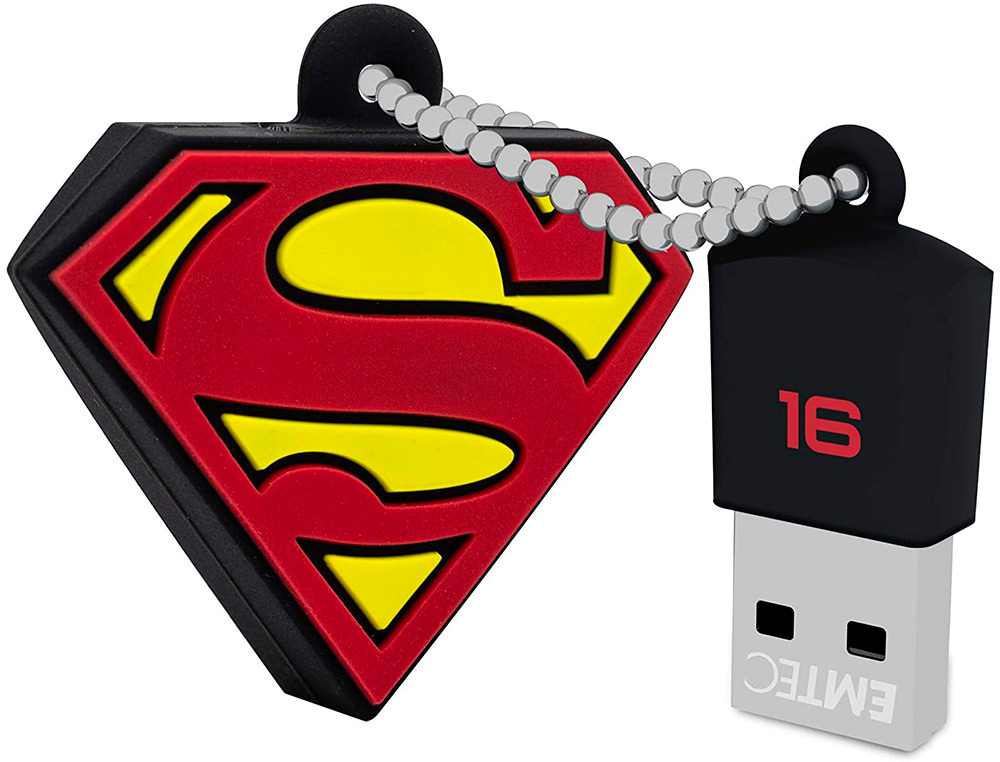 PEN DRIVE USB EMTEC FLASH 16 GB USB 2.0 COLLECTOR SUPERMAN