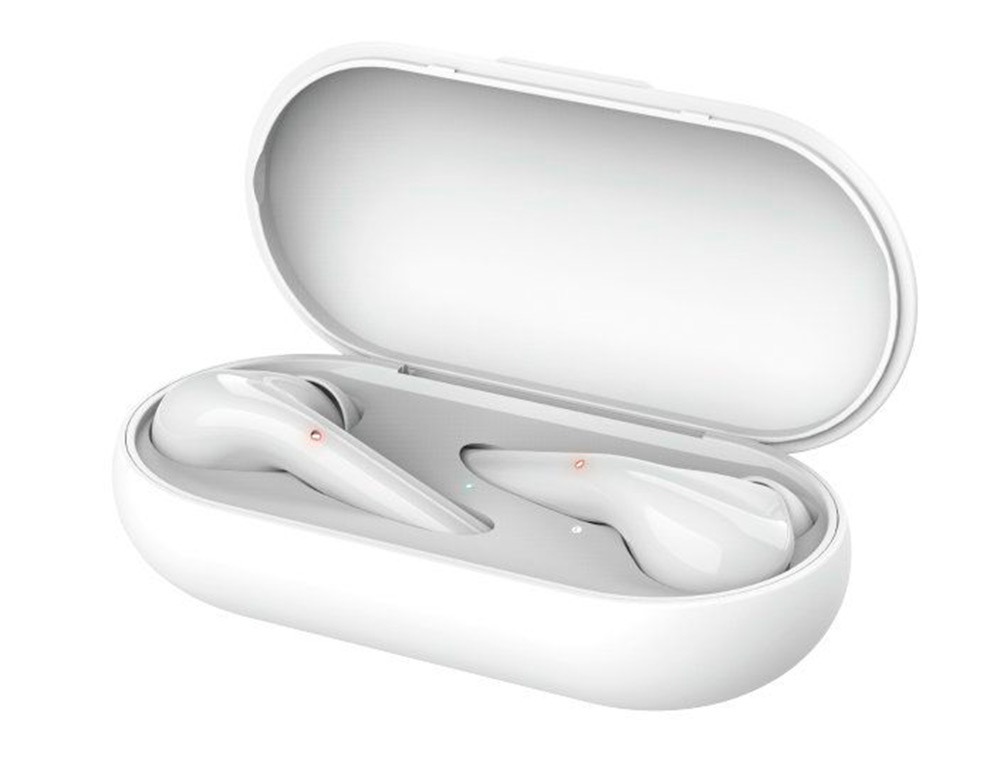 AURICULAR TRUST NIKA SEM FIOS BLUETOOTH COM ESTOJO DE CARREGAMENTO COR BRANCO