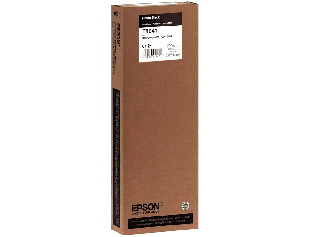 TINTEIRO EPSON GF SURECOLOR SERIE SC-P PRETO PHOTO ULTRACHROME HDX/HD 700ML