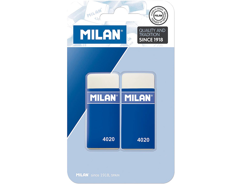 BORRACHA MILAN 4020 MIGAS DE PAO BLISTER DE 2 UNIDADES