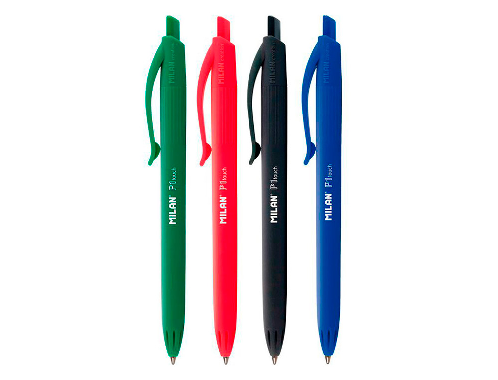 ESFEROGRAFICA MILAN P1 RETRATIL 1 MM TOUCH BLISTER DE 5 UNIDADES CORES SORTIDAS