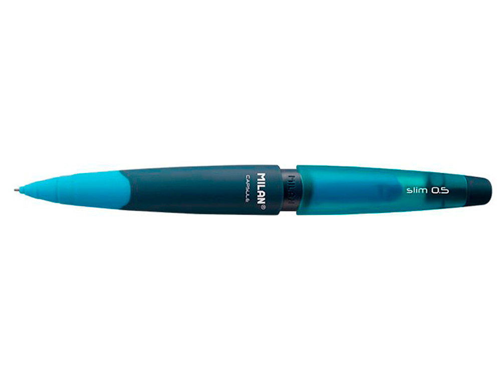 LAPISEIRA MILAN CAPSULE SLIM 0,5 MM + 2 RECARGAS DE BORRACHA EM BLISTER