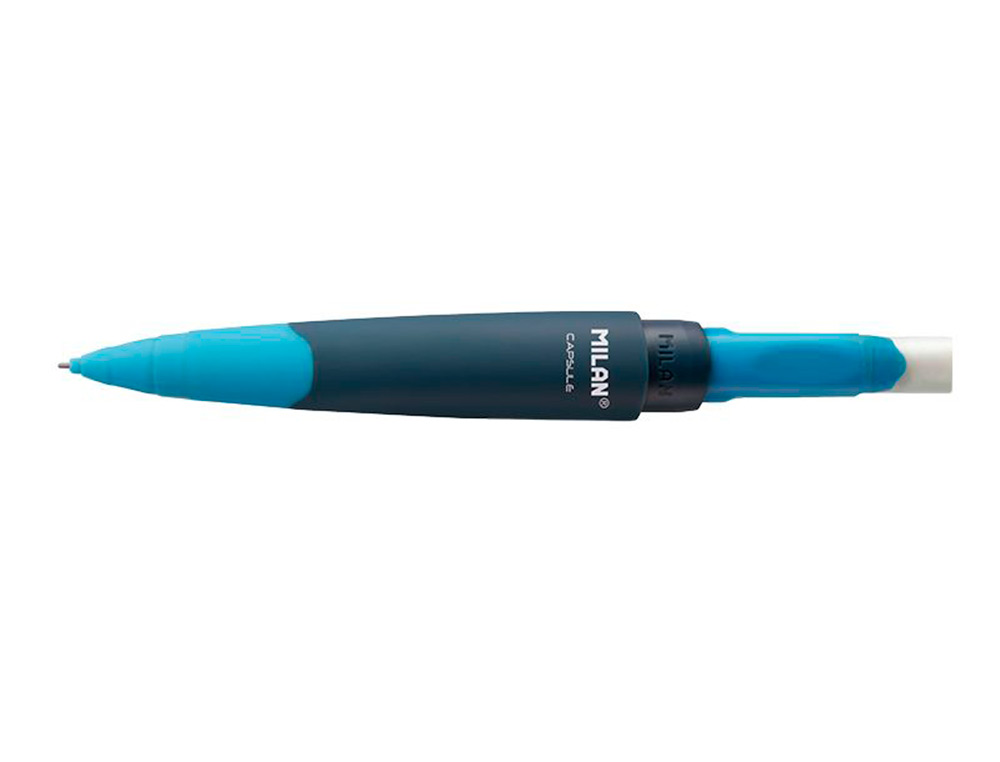 LAPISEIRA MILAN CAPSULE SLIM 0,5 MM + 2 RECARGAS DE BORRACHA EM BLISTER