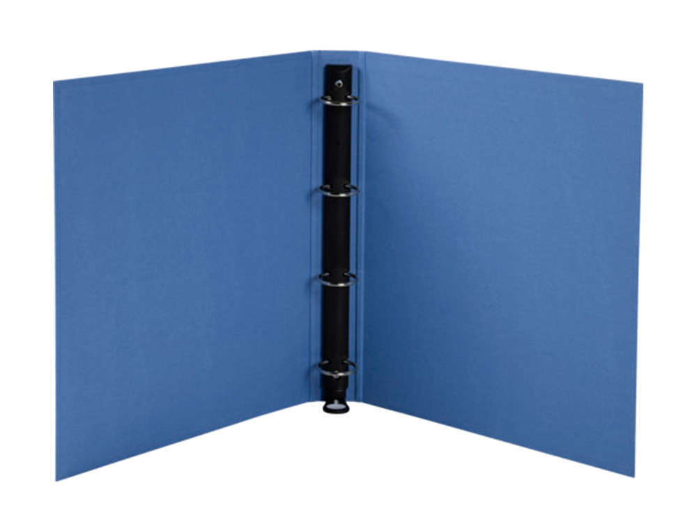 PASTA DE 4 ANEIS 30 MM REDONDAS EXACOMPTA CLEAN SAFE DIN A4 CARTAO FORRADO AZUL