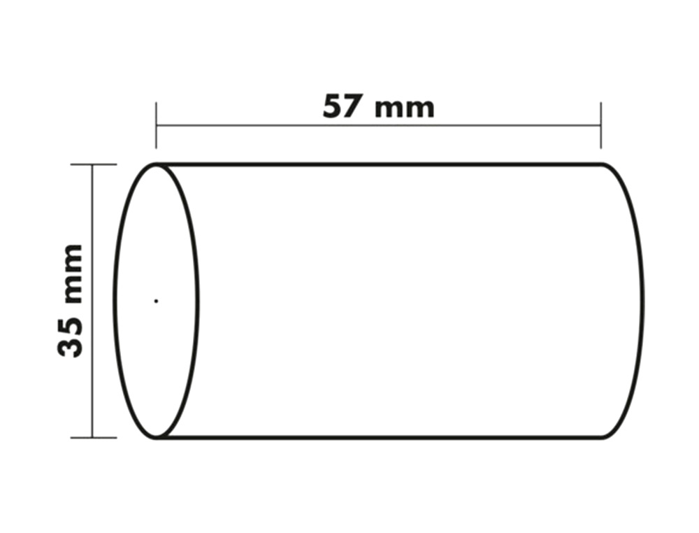ROLO CALCULADORA EXACOMPTA SAFE CONTACT TERMICO 57 MM X 35 MM 44 G/M2
