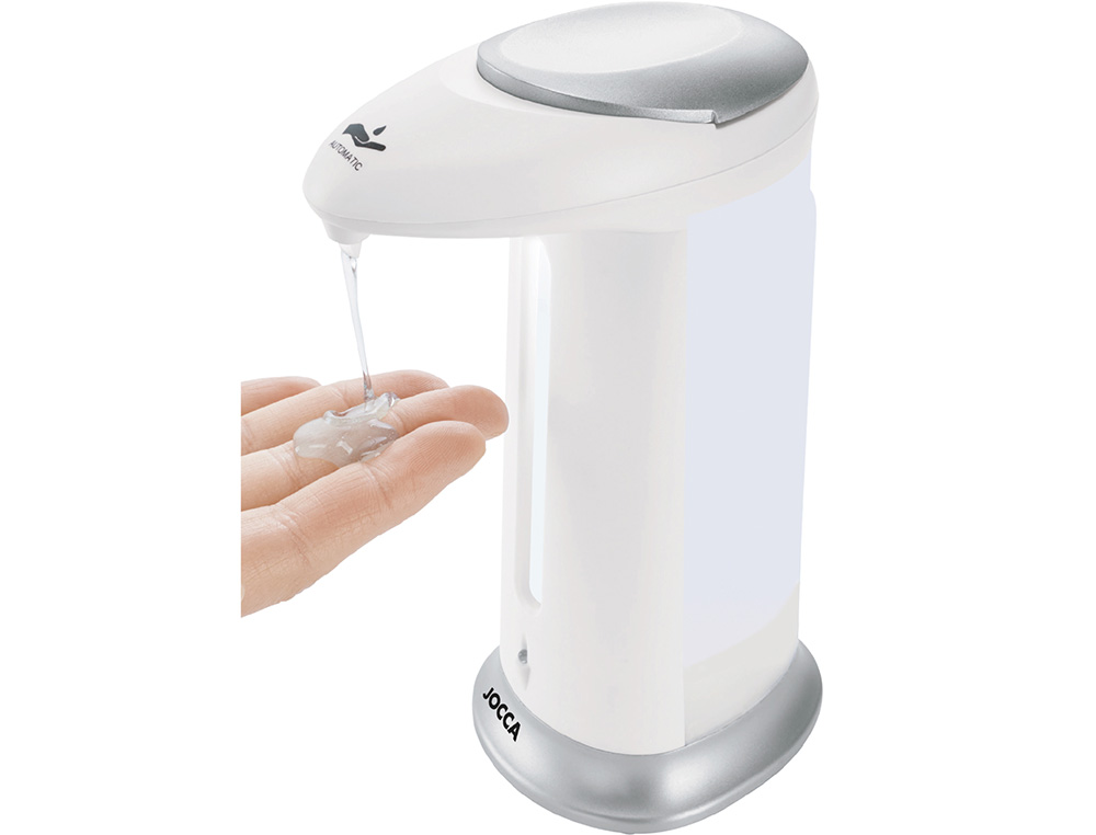 DISPENSADOR AUTOMATICO SABAO/GEL JOCCA COM INDICADOR LED CAPACIDADE 280 ML 83X125X200 MM