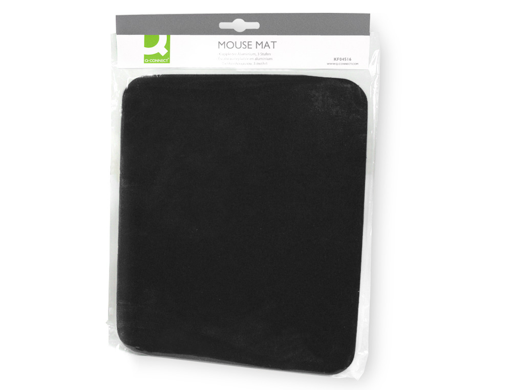 TAPETE PARA RATO Q-CONNECT PRETO 260X220X5 MM