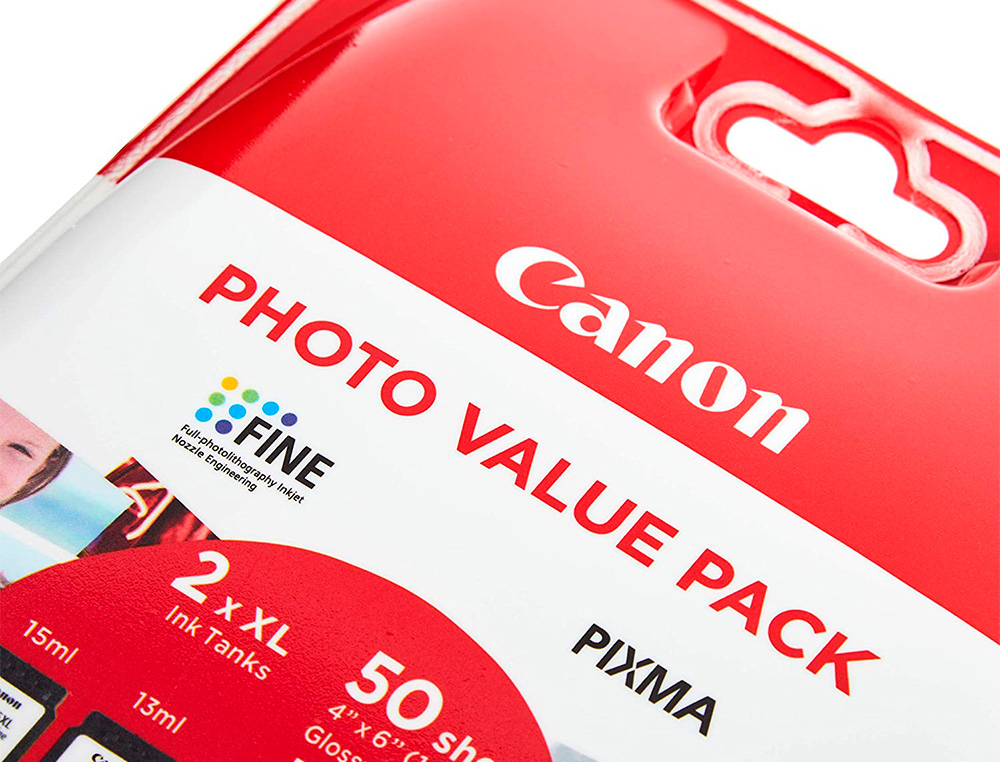 TINTEIRO CANON PHOTO VALUE PACK PRETO COLOR PG-545XL + CL564XL + 50 FOLHAS PIXMA MG2450 / 2550