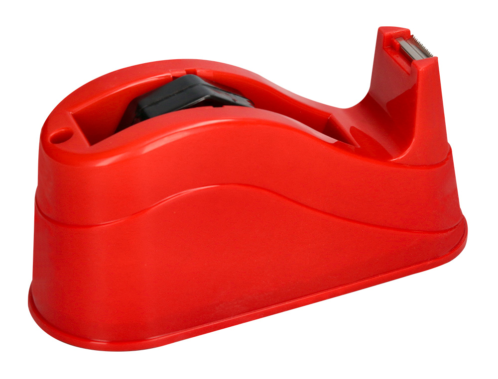DESENROLADOR DE SECRETARIA Q-CONNECT PLASTICO PARA FITAS DE 66 MT COR VERMELHO 220X100X70 MM