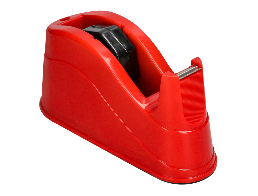 DESENROLADOR DE SECRETARIA Q-CONNECT PLASTICO PARA FITAS DE 66 MT COR VERMELHO 220X100X70 MM