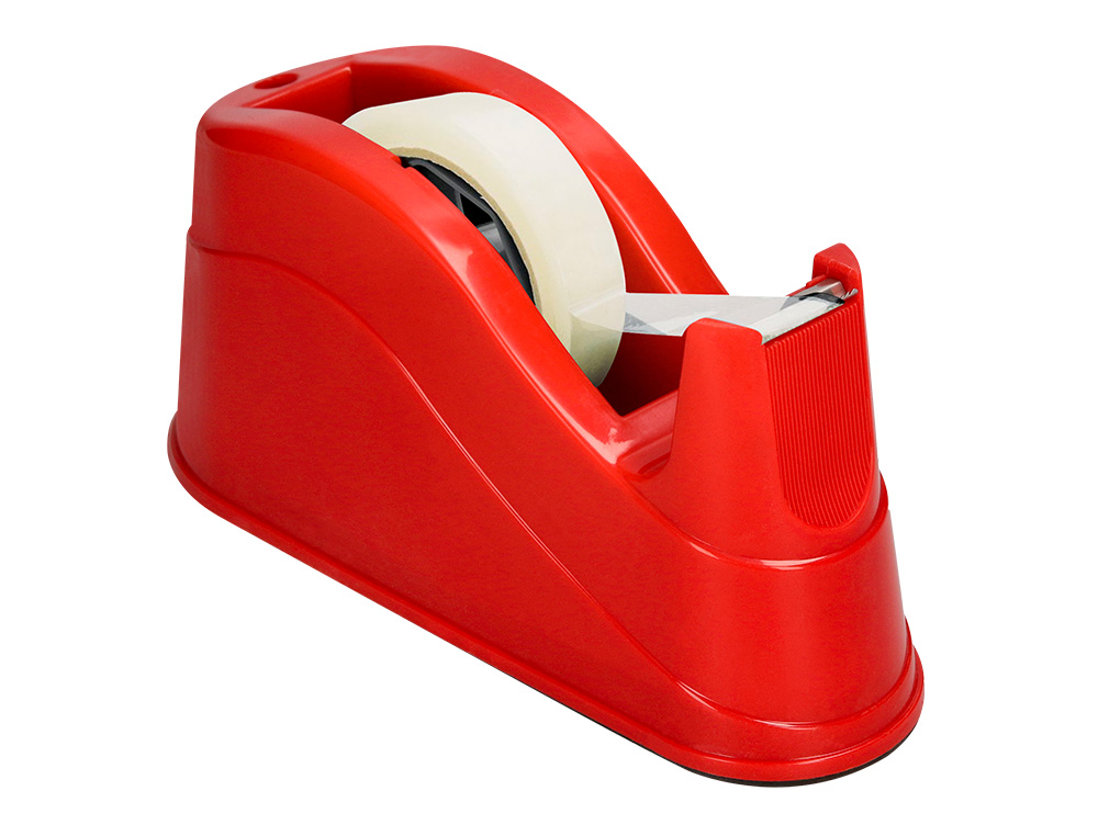 DESENROLADOR DE SECRETARIA Q-CONNECT PLASTICO PARA FITAS DE 66 MT COR VERMELHO 220X100X70 MM