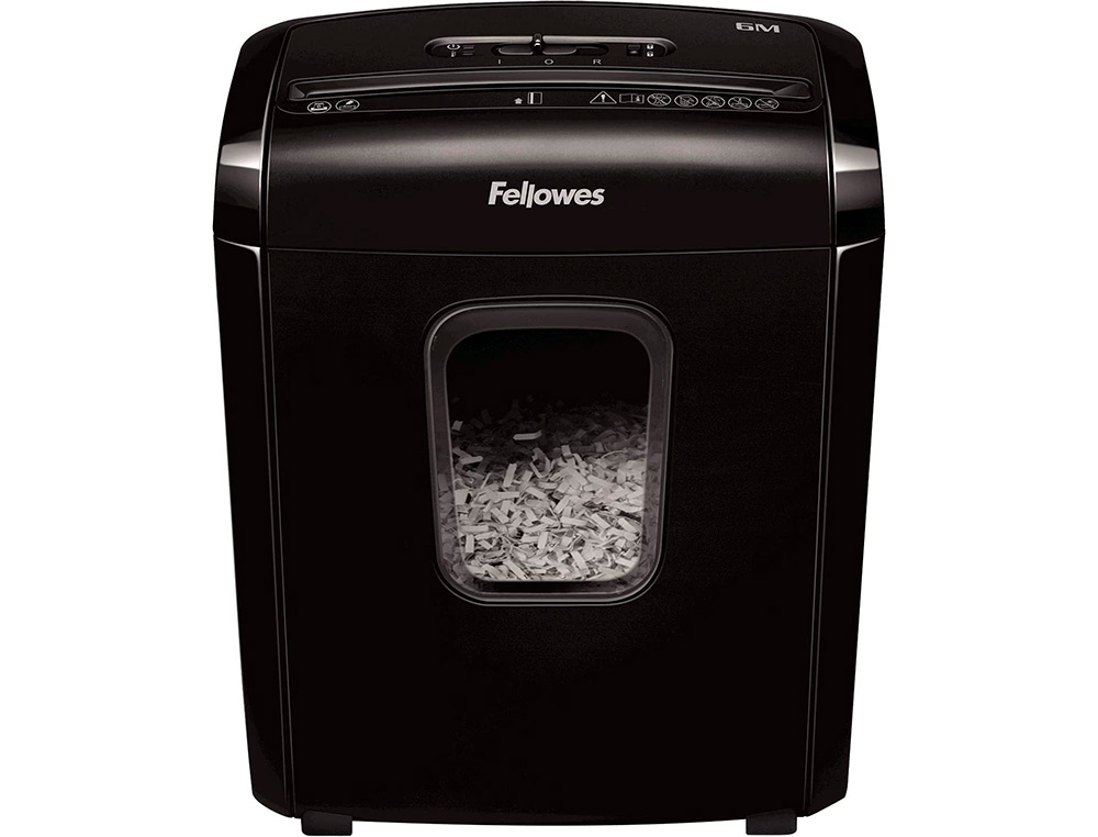 DESTRUIDORA DE DOCUMENTOS FELLOWES LX-25M CAPACIDADE 6F SEGURANCA P4 DESTROI AGRAFES CLIPS E CARTOES CESTO 11,5L
