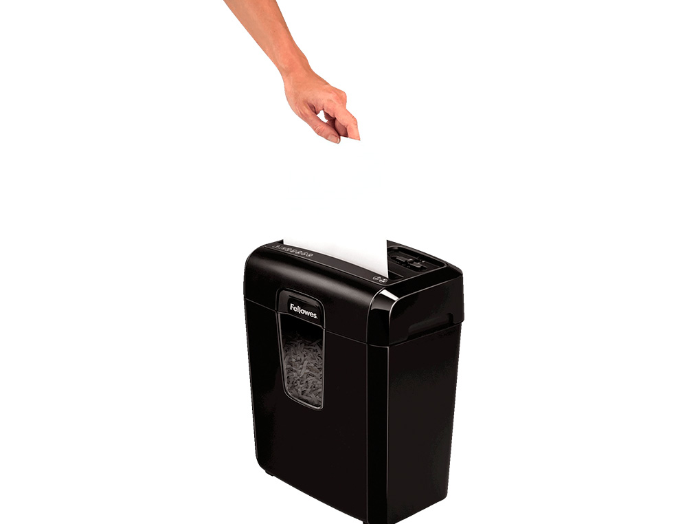 DESTRUIDORA DE DOCUMENTOS FELLOWES LX-25M CAPACIDADE 6F SEGURANCA P4 DESTROI AGRAFES CLIPS E CARTOES CESTO 11,5L