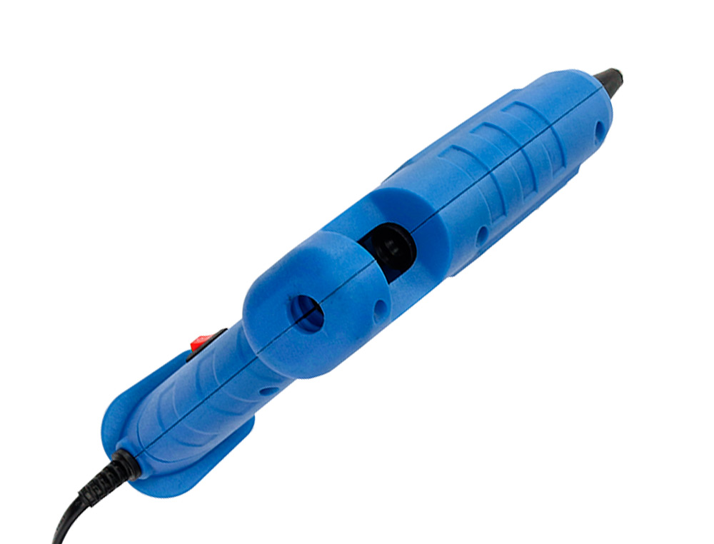 PISTOLA COLA TERMOFUSIVEL LIDERPAPEL 100W COM GATILHO DISPENSADOR E 2 BARRAS RECARGA 11 MM DIAMETRO X 100 MM COMPRIMENTO