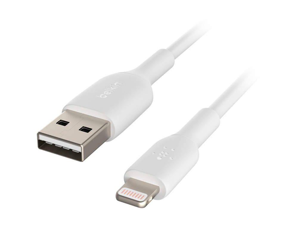 CABO BELKIN CAA001BT1MWH LIGHTNING A USB-A BOOST CHARGE COMPRIMENTO 1 M COR BRANCO