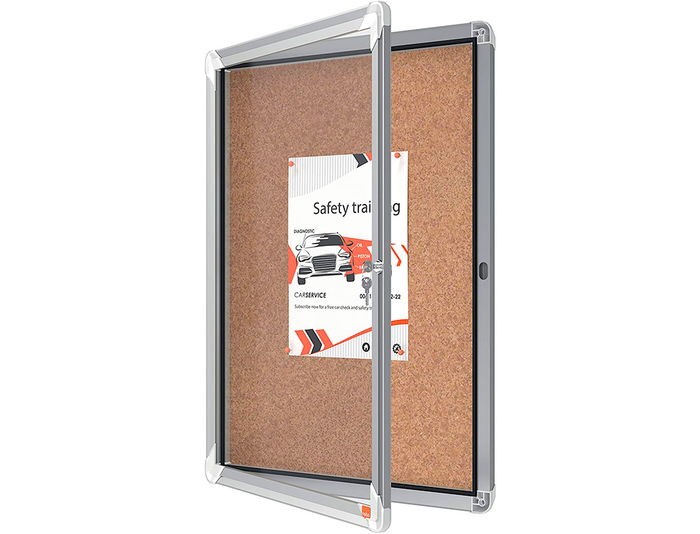 VITRINA DE ANUNCIOS NOBO PREMIUM PLUS CORTIÇA 4 X DIN A4 532X692X37 MM