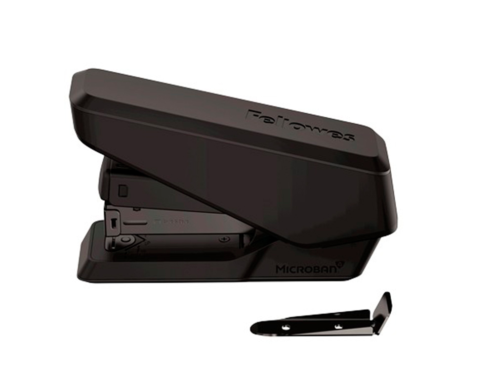 AGRAFADOR FELLOWES EASYPRESS LX840 PROTECAO ANTIBACTERIANA CAPACIDADE 25 FOLHAS USA AGRAFES 24/6 E 26/6 PRETO