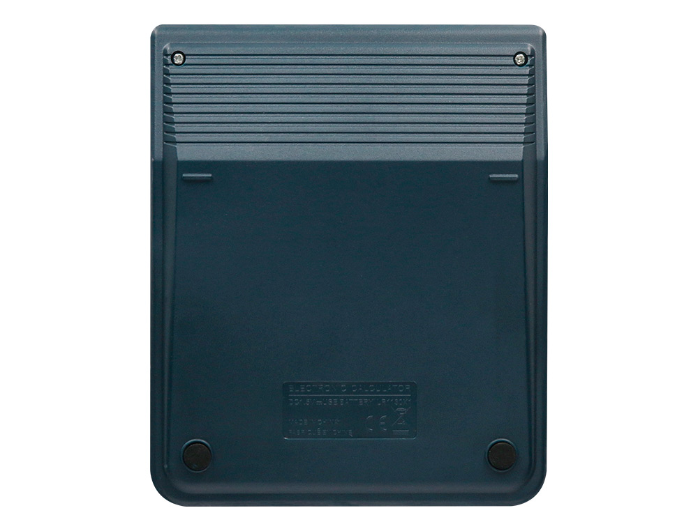 CALCULADORA LIDERPAPEL DE SECRETARIA XF17 8 DIGITOS SOLAR E PILHAS COR AZUL 127X105X24 MM