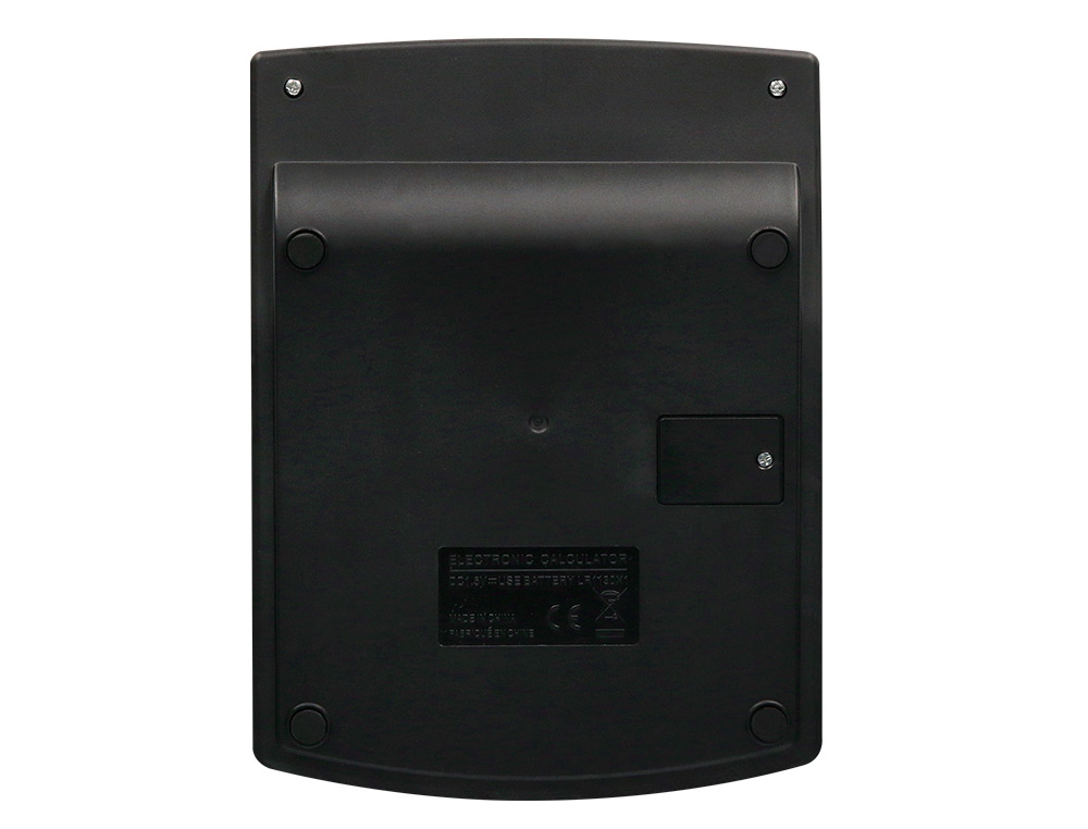 CALCULADORA LIDERPAPEL DE SECRETARIA XF27 12 DIGITOS TAXAS SOLAR E PILHAS COR PRETO 155X115X25 MM