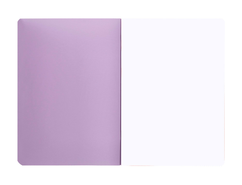 CADERNO AGRAFADO LIDERPAPEL 360 CAPA DE PLASTICO DIN A5 48 F 90 GR LISO SEM MARGEM CORES PASTEL SORTIDAS