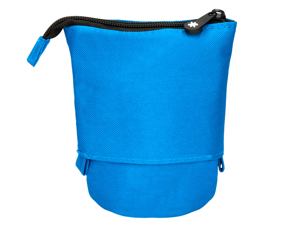 ESTOJO ESCOLAR ANTARTIK PORTA LAPIS COR AZUL 190X60X80 MM