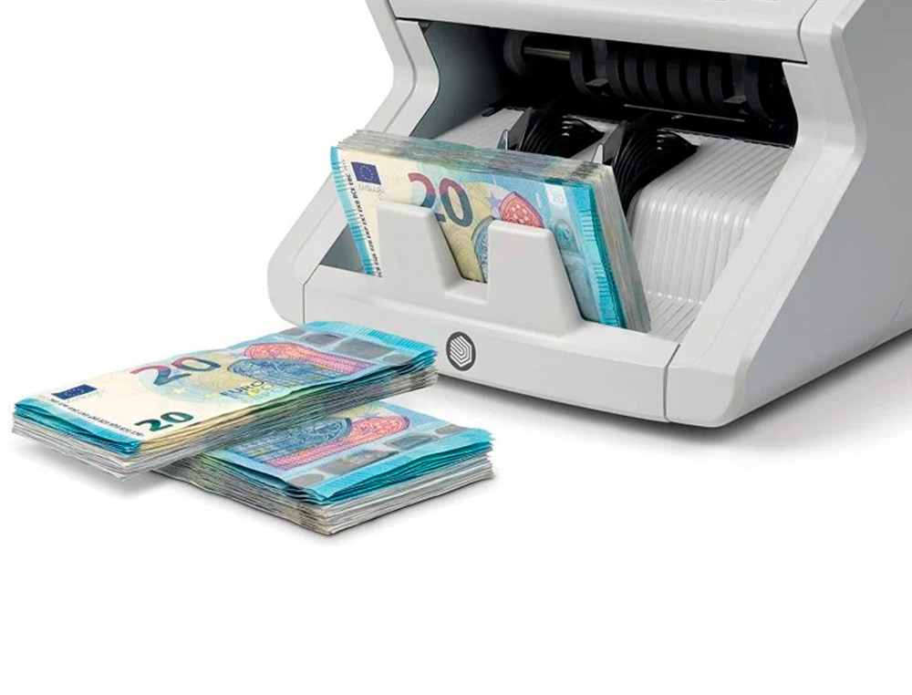 CONTADOR DE NOTAS SAFESCAN 2265 FUNCAO ADICIONAR E ANEXAR VERIFICA UV/MG/COR/TAMANHO E ESPESSURA 1200 BILHETES/MIN