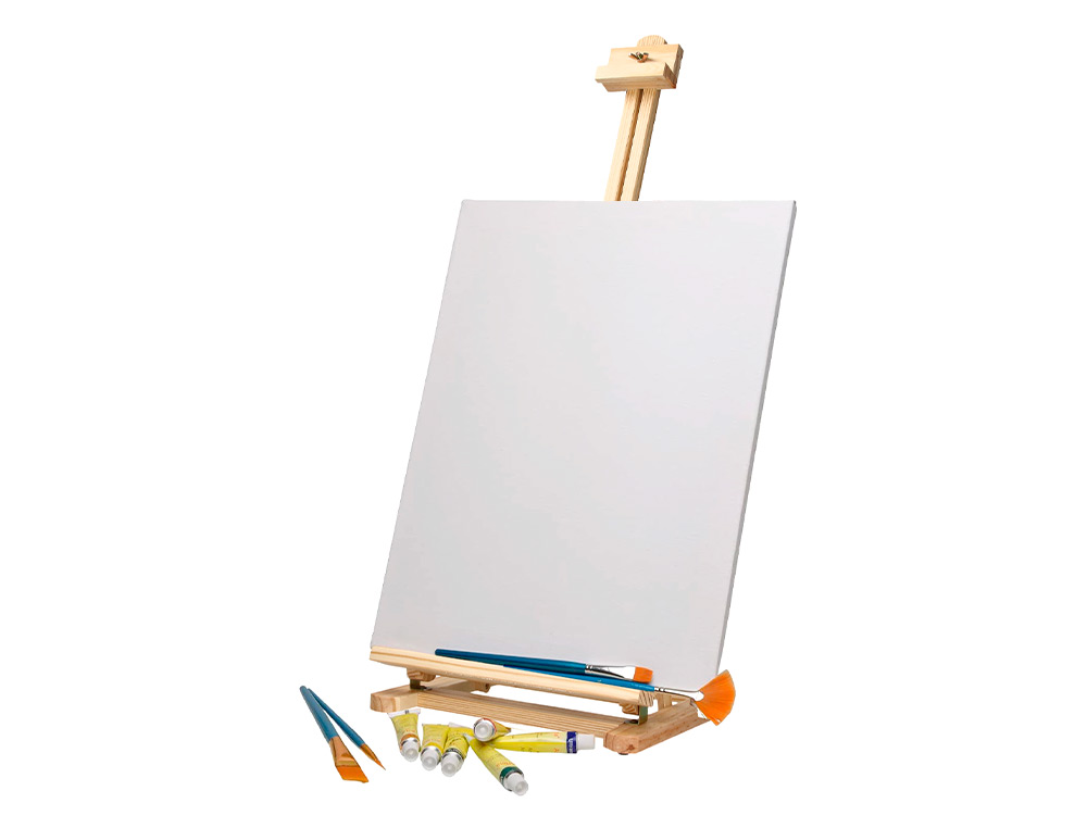 CAVALETE DE PINTURA LIDERPAPEL SECRETARIA MADEIRA FSC 80X27,5X30 CM