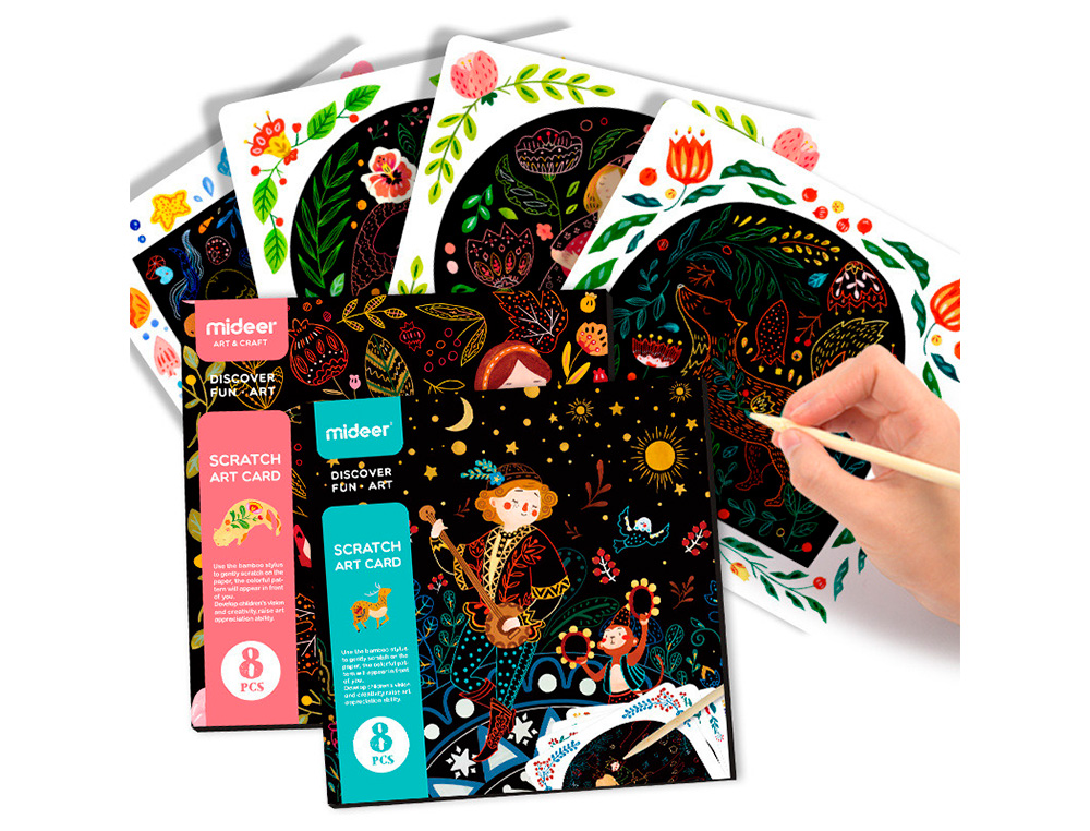 JOGO DIDATICO MIDEER SCRATCH ART CARD BOY