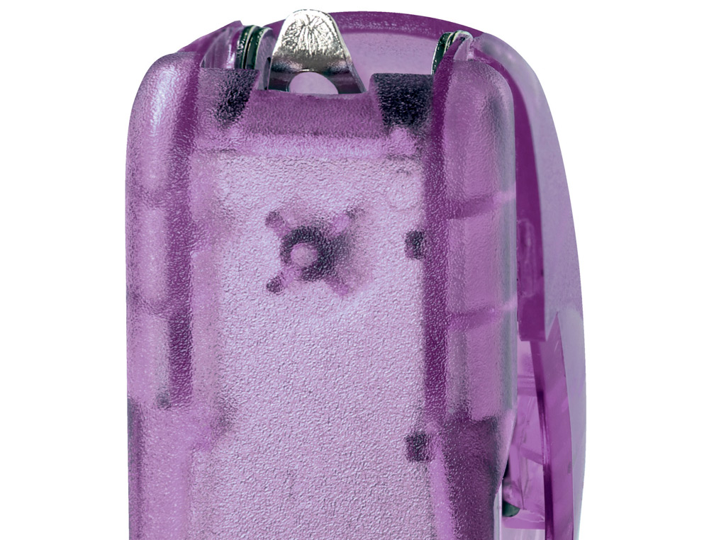 AGRAFADOR RAPID MINI F4 COLOUR BREEZE USA AGRAFES 24/6 E 26/6 COR LAVANDA EM BLISTER