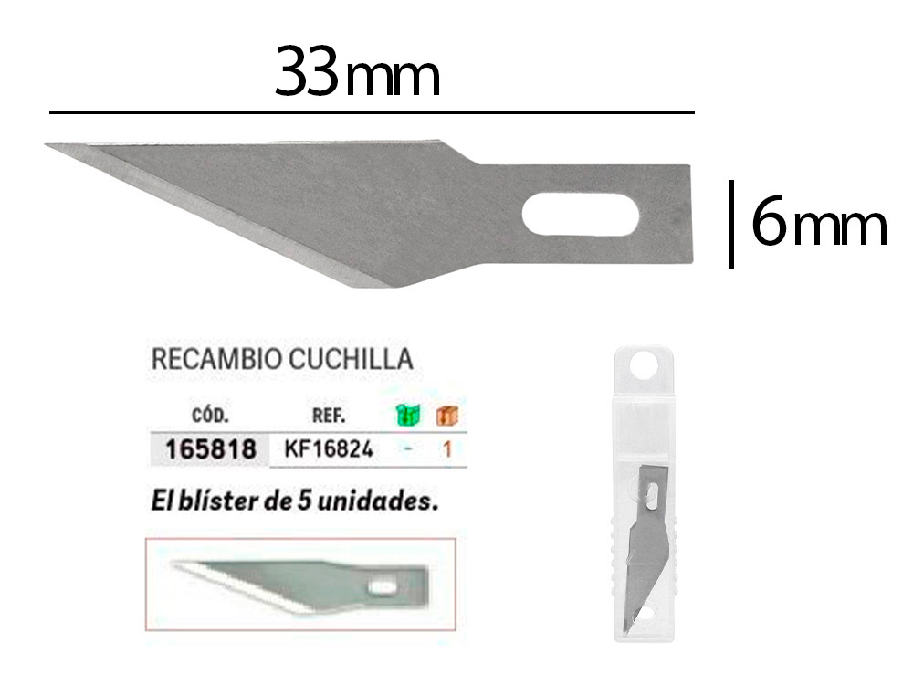 RECARGA PARA X-ATO Q-CONNECT KF00289 BLISTER DE 5 UNIDADES