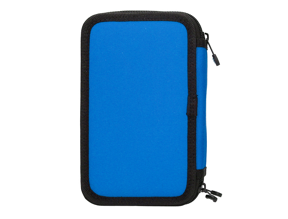 ESTOJO ESCOLAR ANTARTIK TRIPLO COR AZUL 36 PECAS 200X125X65 MM