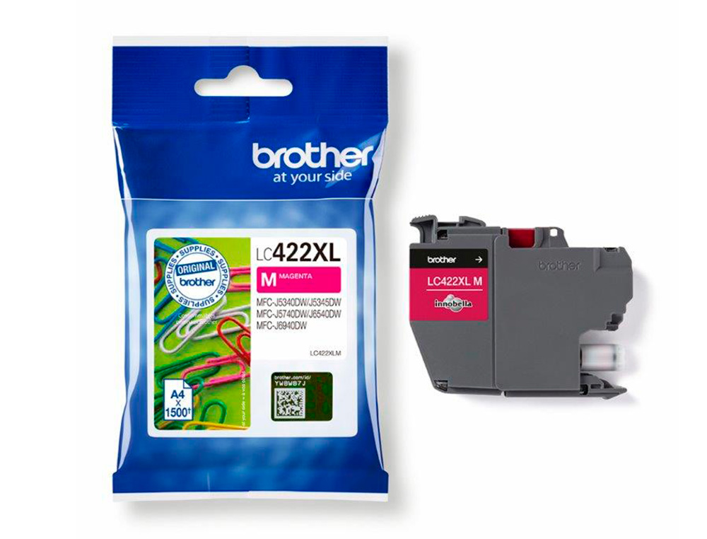 TINTEIRO BROTHER LC-422XLM MAGENTA MFC-J5340DW / MFC-J5740DW / MFC-J6540DW / MFC-J6940DW 1500 PAGINAS