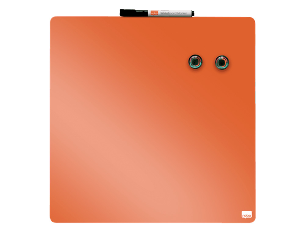 QUADRO NOBO MAGNETICO PARA A CASA COR LARANJA 36X36 CM