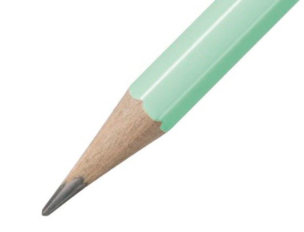 LAPIS DE GRAFITE STABILO SWANO COM BORRACHA MINA 2,2 MM DUREZA HB VERDE PASTEL
