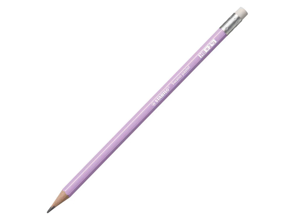 LAPIS DE GRAFITE STABILO SWANO COM BORRACHA MINA 2,2 MM DUREZA HB EXPOSITOR DE 72 UNIDADES CORES PASTEL SORTIDAS