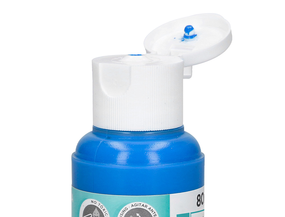 PINTURA ACRILICA LIDERPAPEL FRASCO DE 80 ML CIAN