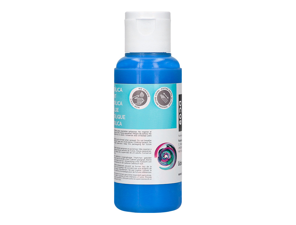 PINTURA ACRILICA LIDERPAPEL FRASCO DE 80 ML CIAN