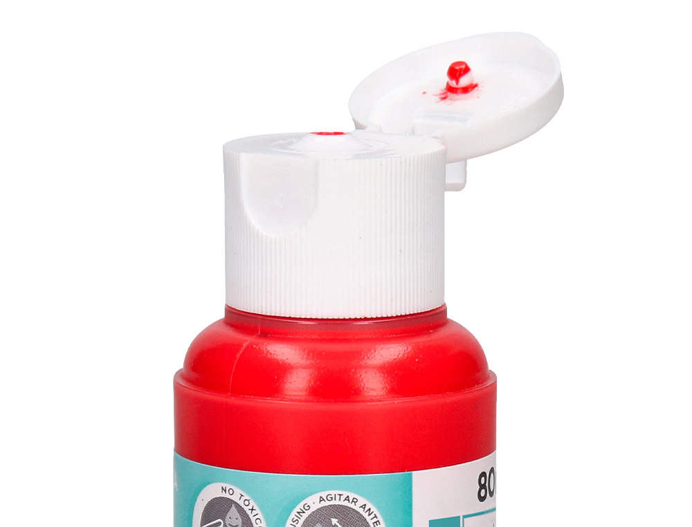 PINTURA ACRILICA LIDERPAPEL FRASCO DE 80 ML VERMELHO