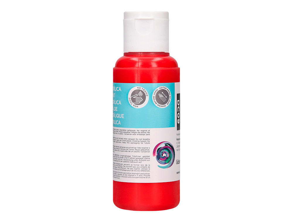 PINTURA ACRILICA LIDERPAPEL FRASCO DE 80 ML VERMELHO
