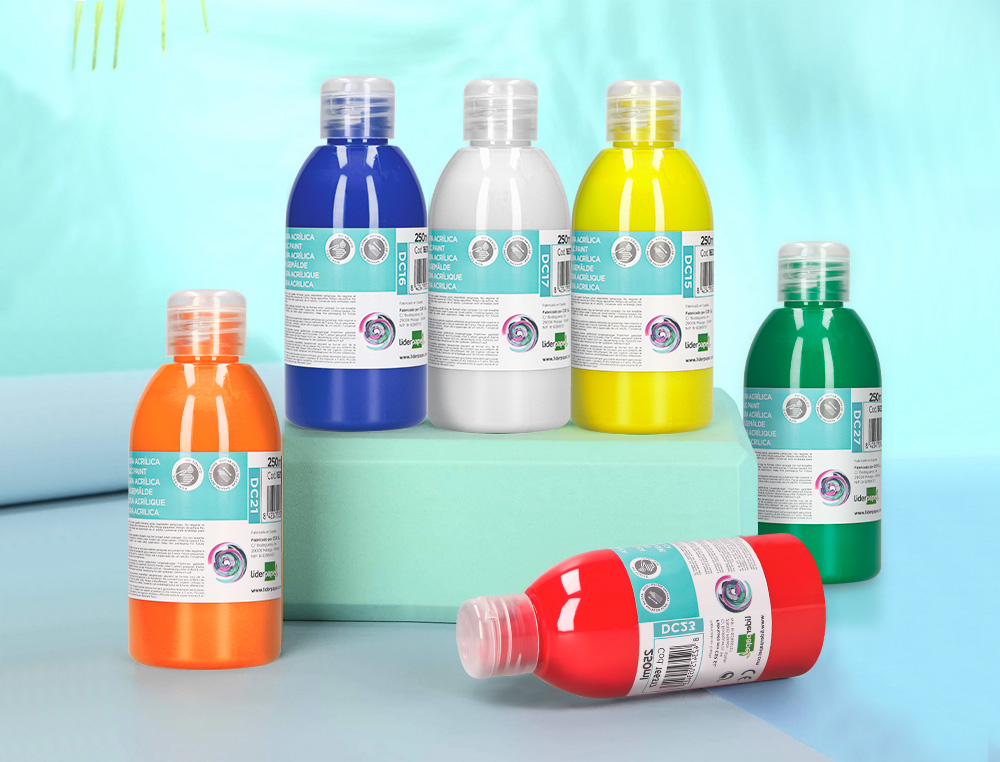 PINTURA ACRILICA LIDERPAPEL FRASCO DE 250 ML VERDE ESCURO