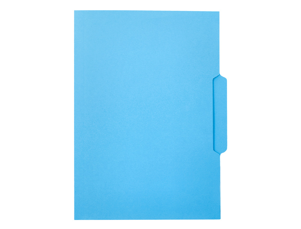 CLASSIFICADOR LIDERPAPEL EM CARTOLINA FOLIO PESTANA CENTRAL 240G/M2 AZUL